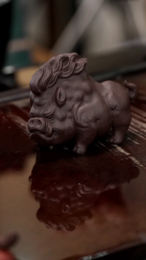 紫砂茶宠紫砂小野猪