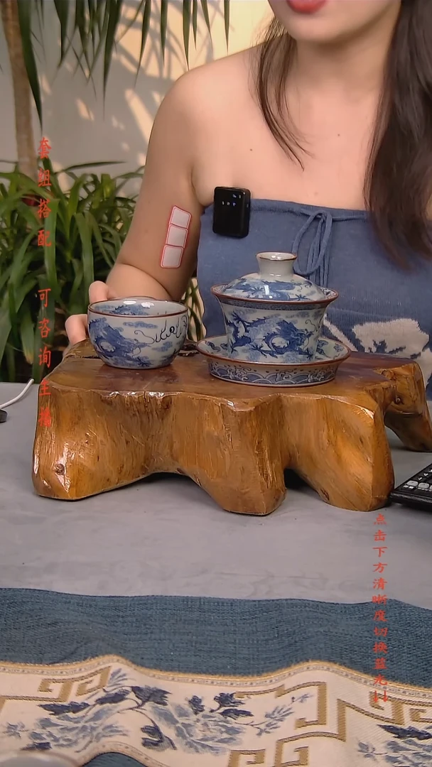 简装家用款2件套 老陶泥开片纹陶瓷茶具