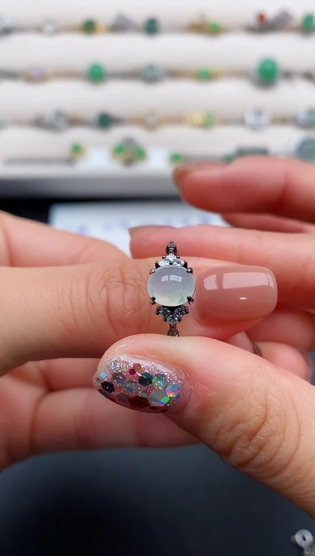 银S925镶嵌戒指翡翠11111111111+2