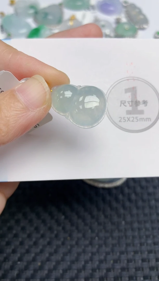 颈饰18K金镶嵌翡翠天然缅甸A货翡翠百元以上9元证书费自理