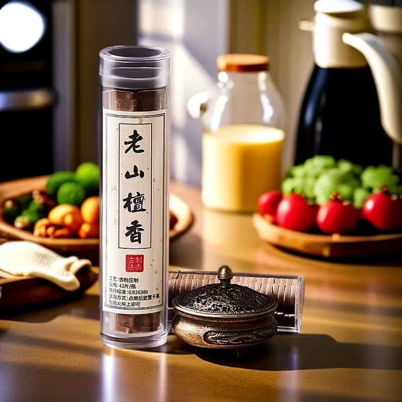 持久鹅梨帐中香小祥云盘香檀香香薰博山炉大厅客厅摆件持久留香