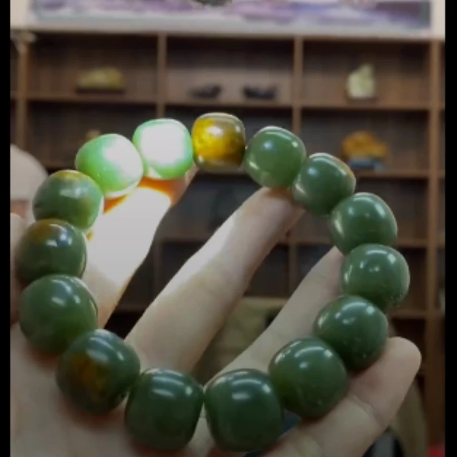 河磨玉手串-精工打磨-卡16