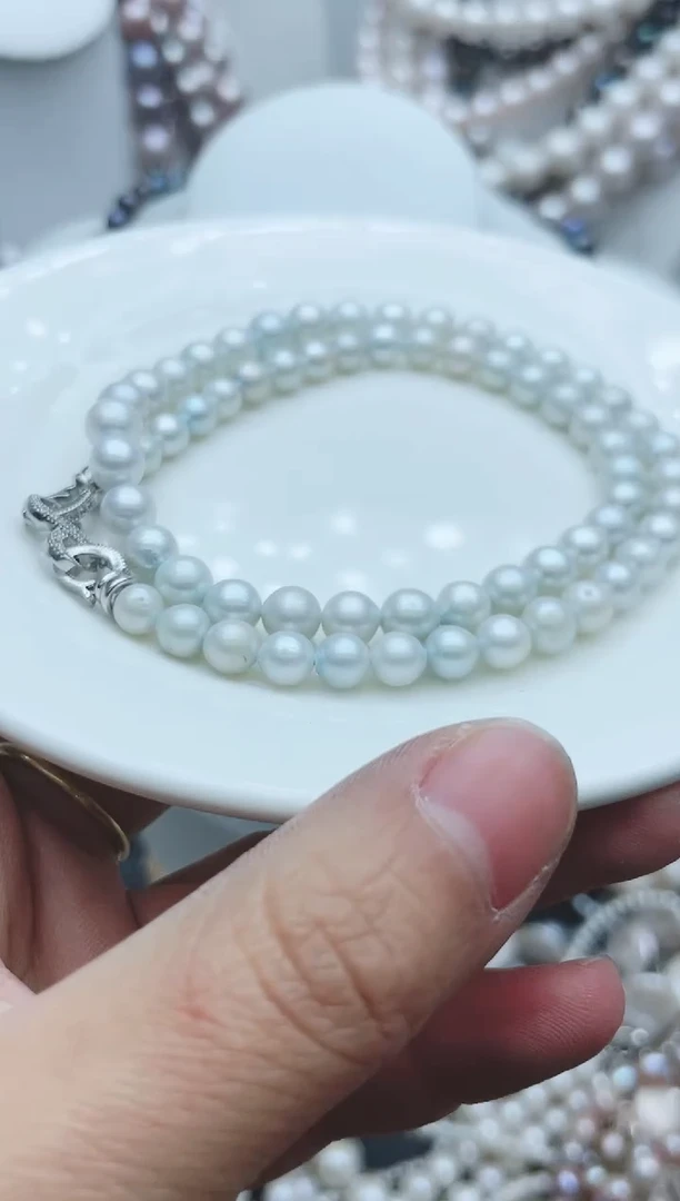 【闪购商品】淡水珍珠颈饰钛钢1