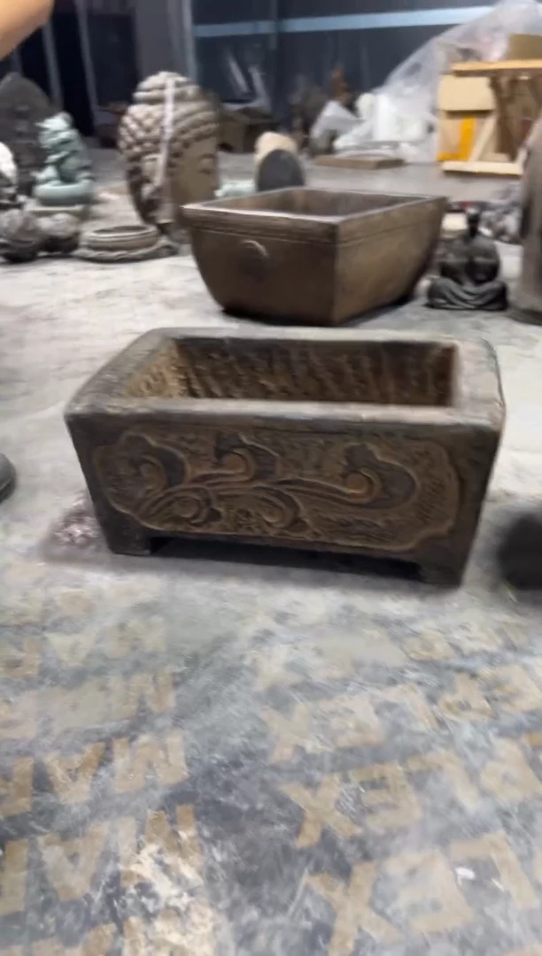 陶土【火山泥】石槽盆