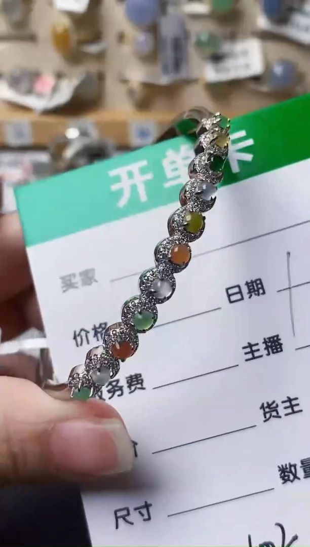 颈饰银S925镶嵌翡翠1002