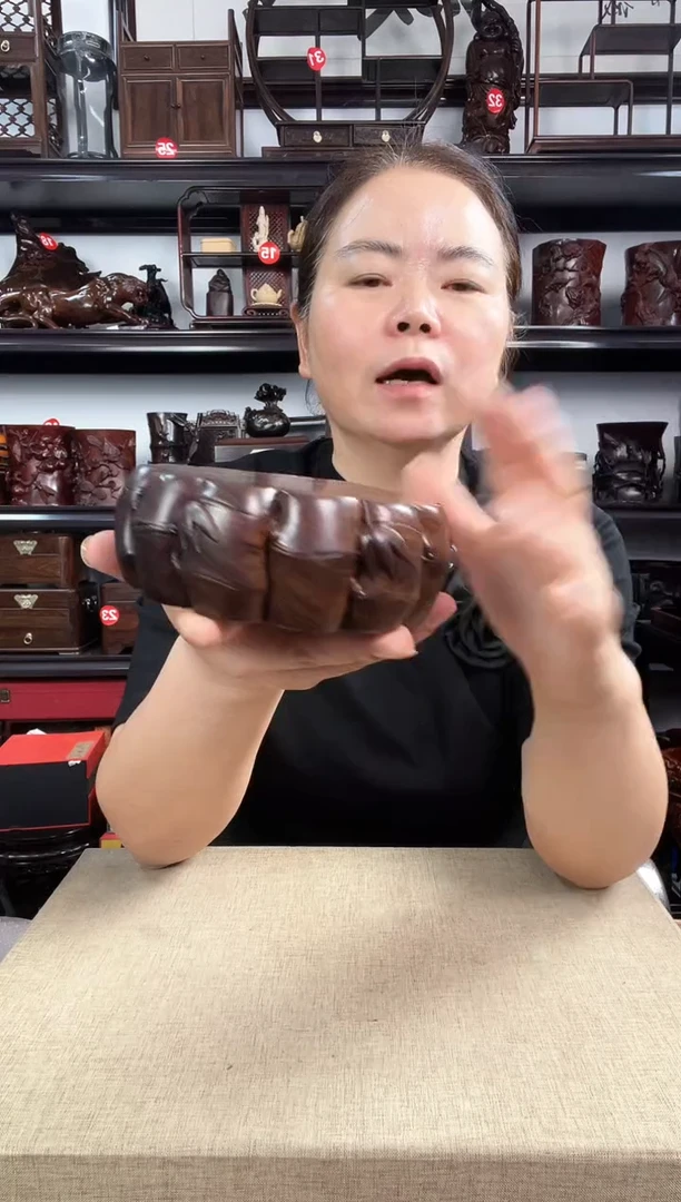 木大号竹节圆老李红木工艺品