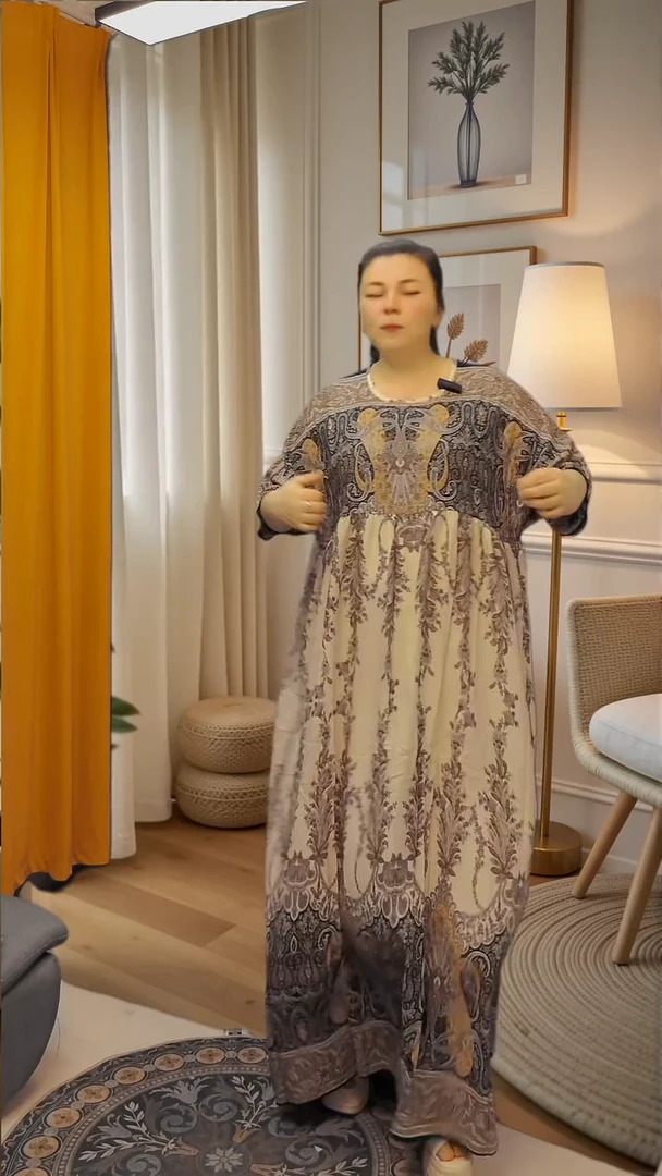 套头女款连衣裙款夏 咖 45