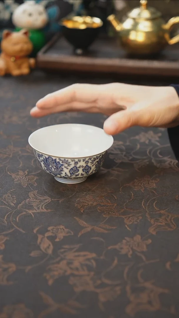 杯景德镇陶瓷杯碗柴烧多人