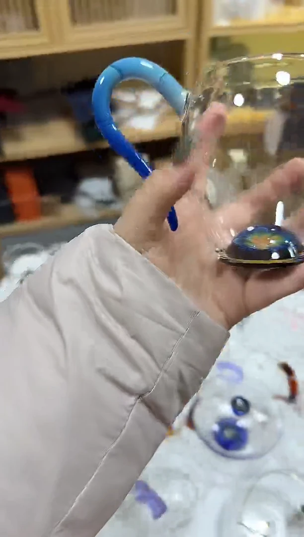 凤玉蓝花怡然公道杯