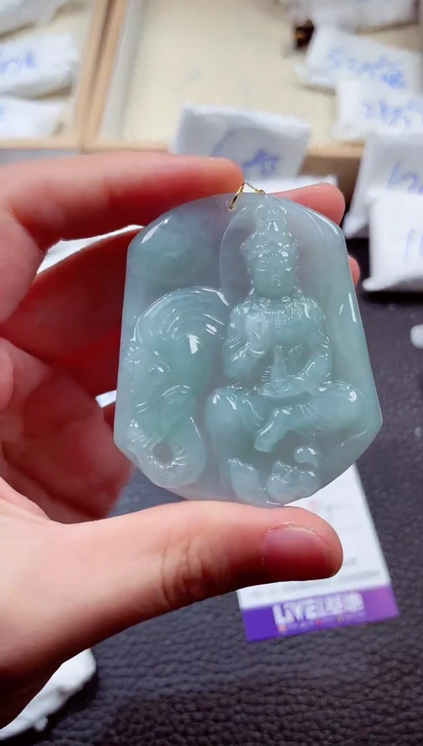 翡翠未镶嵌颈饰00002390普贤