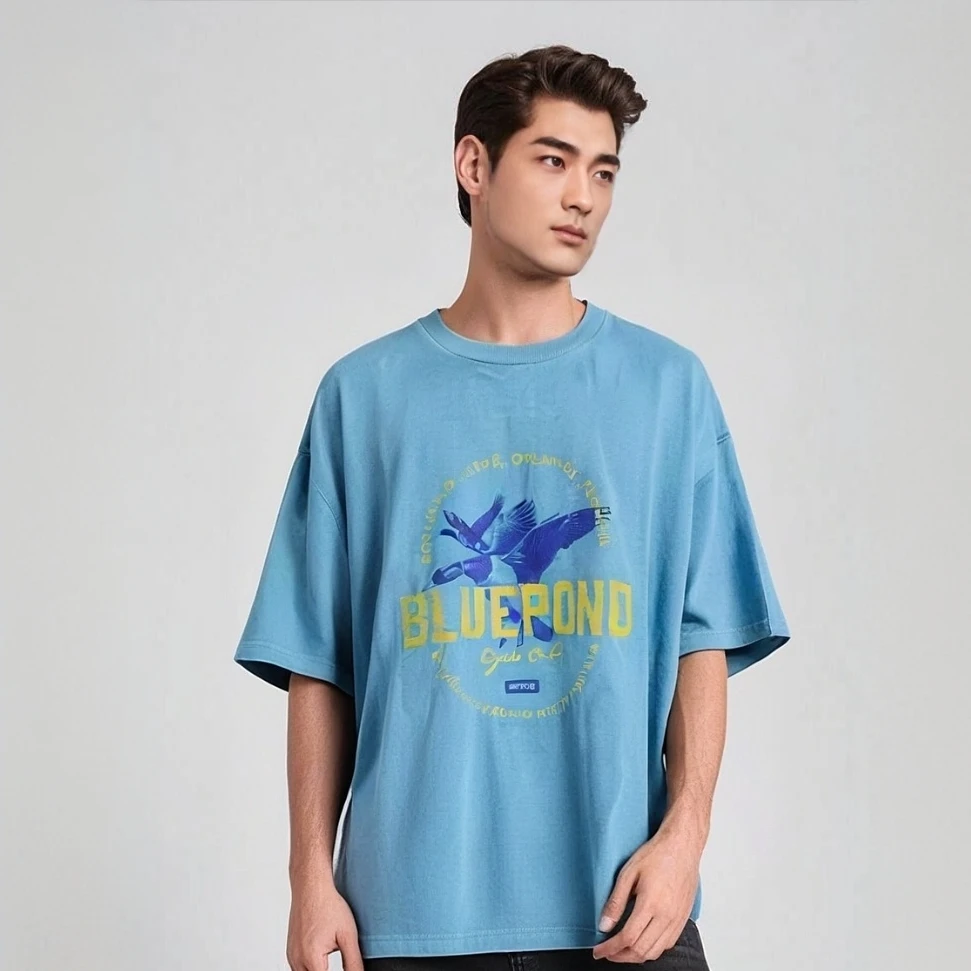 炒雪花男女同款棉质印花休闲短袖风格T恤四色（25061980）