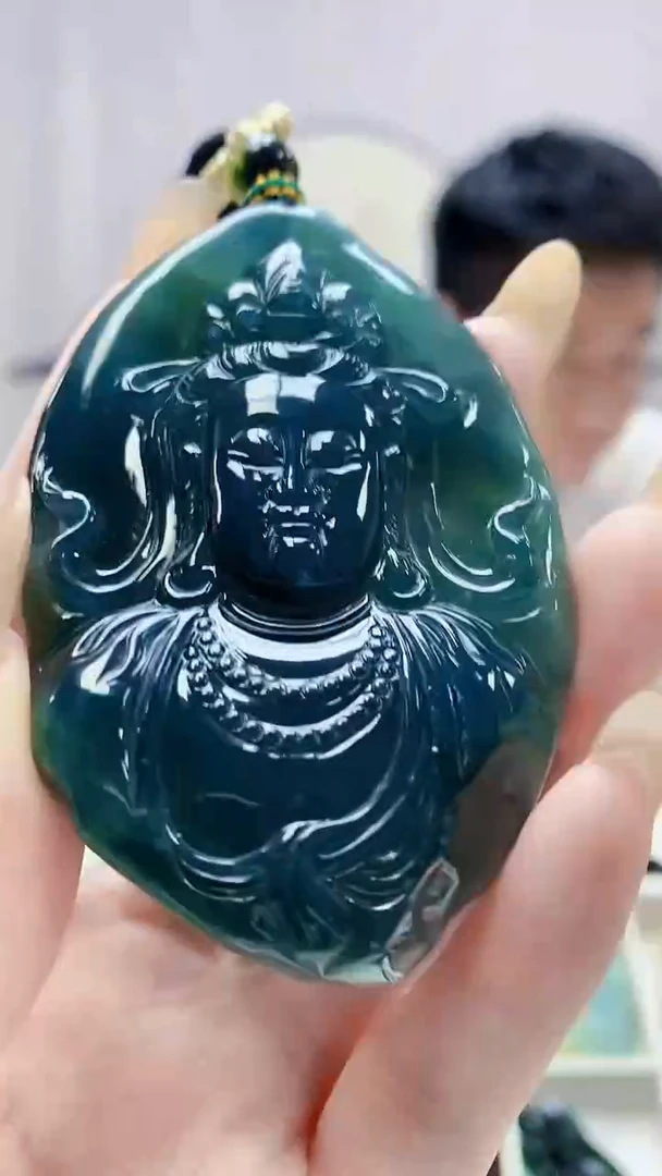 未镶嵌定制翡翠5028DD-毛货挂件106