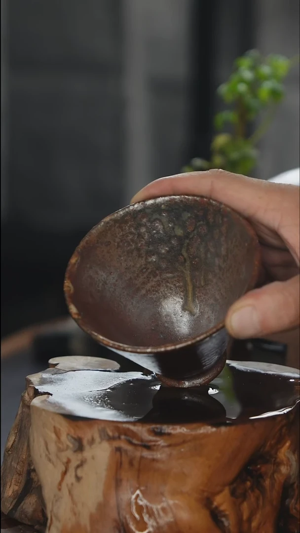 紫砂全手工斗笠杯