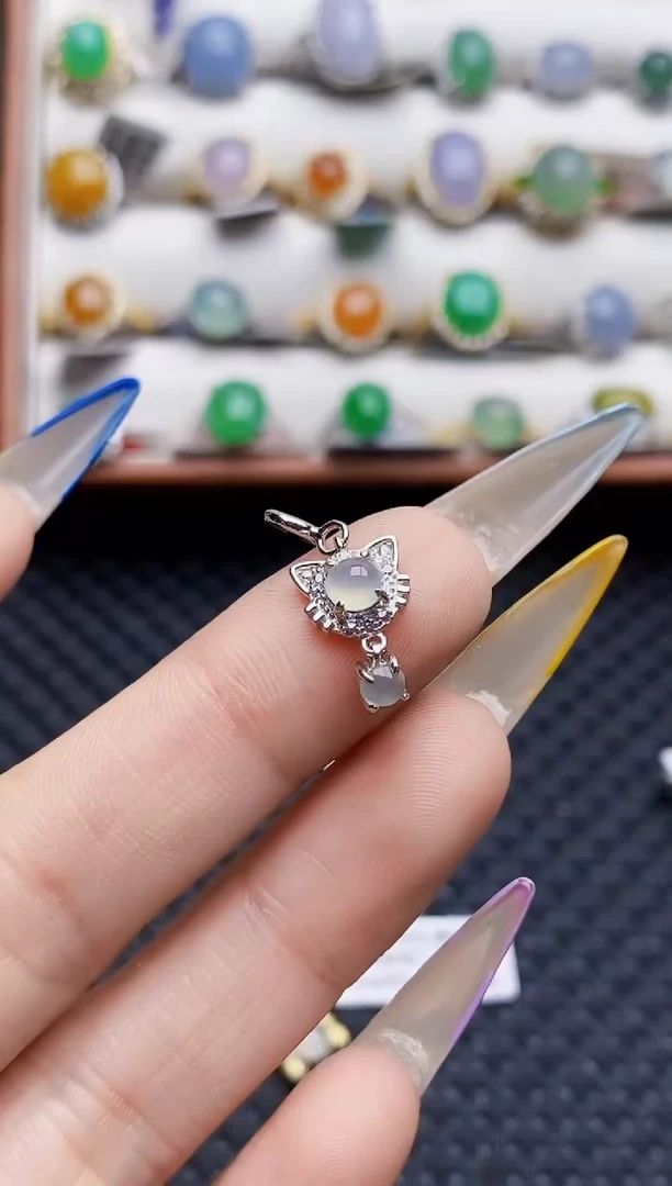 银S925镶嵌戒指翡翠1172