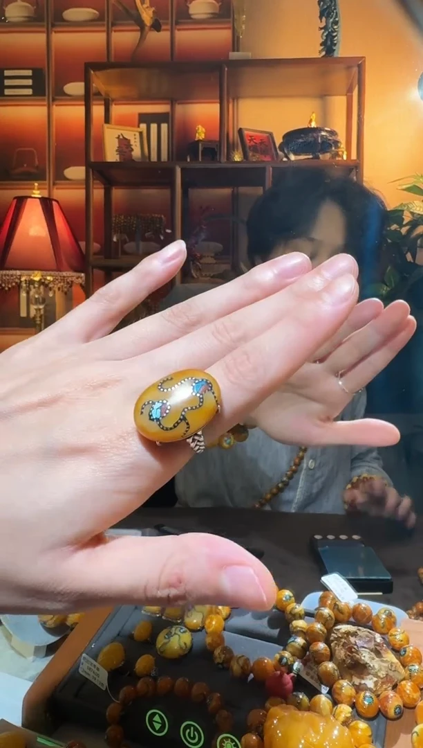 蜜蜡颈饰银S925镶嵌9263选择多样性发货其中一件