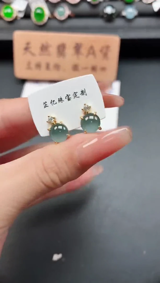 银S925镶嵌戒指翡翠111