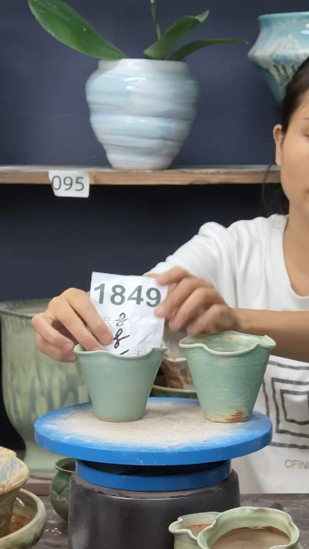 景德镇花盆默认微瑕1849