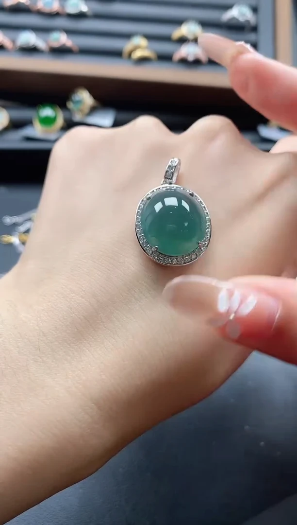 【闪购商品】翡翠戒指银S925镶嵌51151