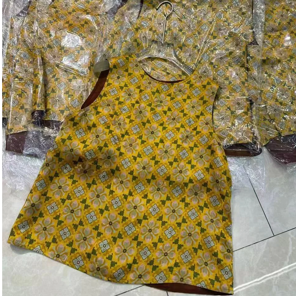 美娅MY 人丝香云纱两面穿马甲背心夏款