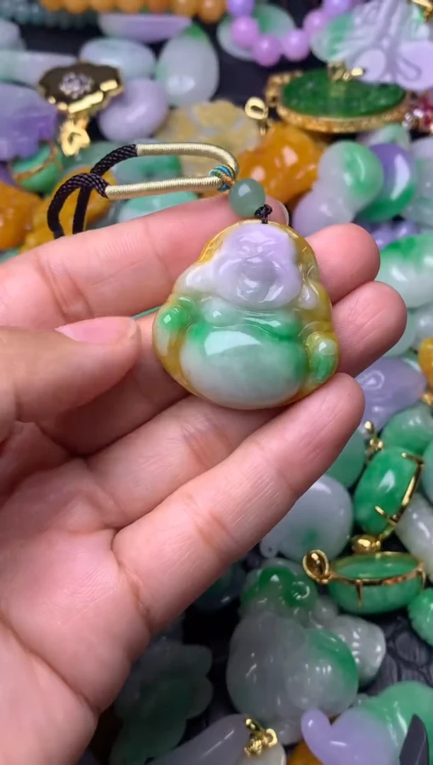 颈饰未镶嵌翡翠缅甸翡翠吊坠