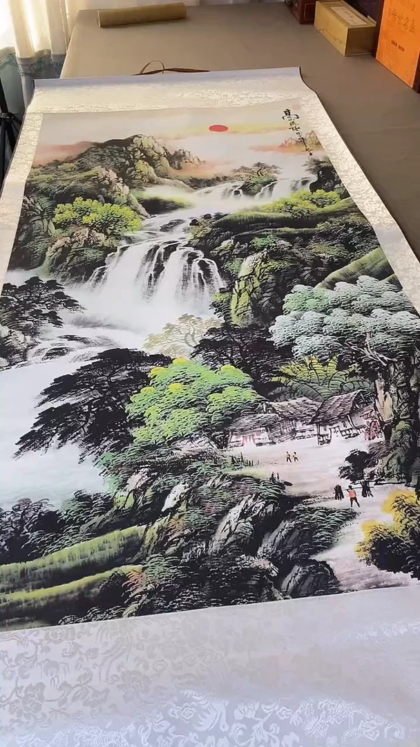 白轴4尺高山流水