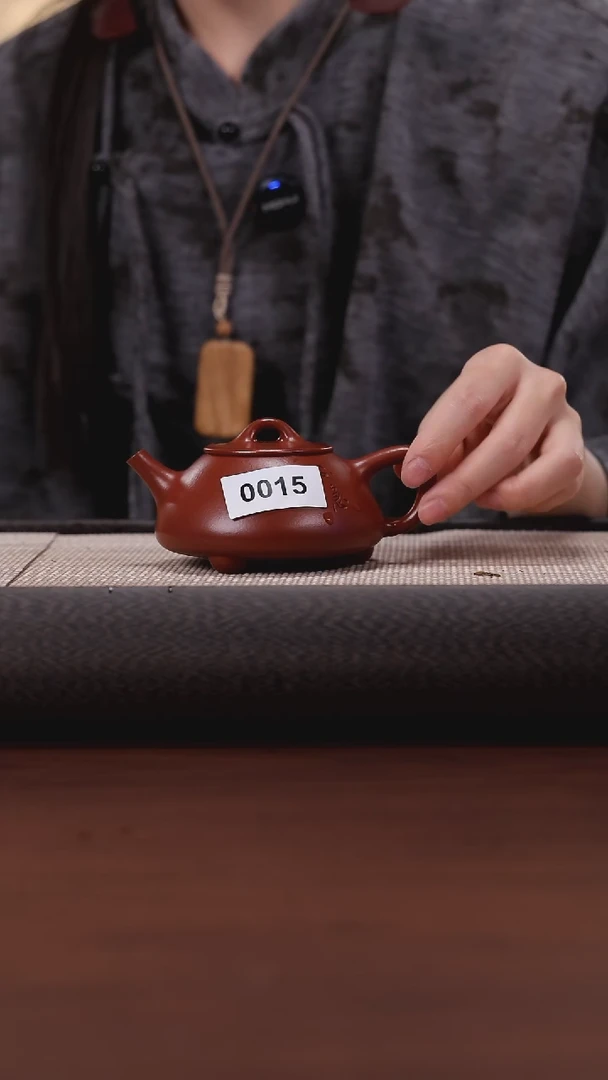 【闪购商品】紫砂茶壶015 DX 大红袍 平盖石瓢170cc