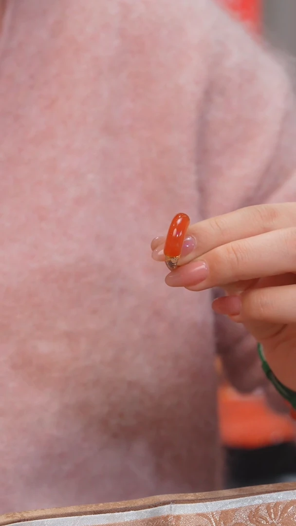 【闪购商品】南红玛瑙戒指18K金镶嵌多样性发@@W5798