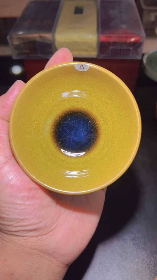 茶盏雨*4柴烧建盏主人杯