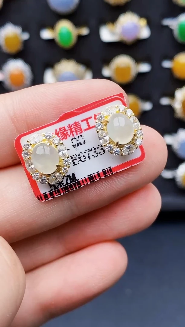 银S925镶嵌戒指翡翠3251
