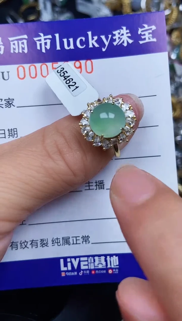 翡翠银S925镶嵌颈饰5990