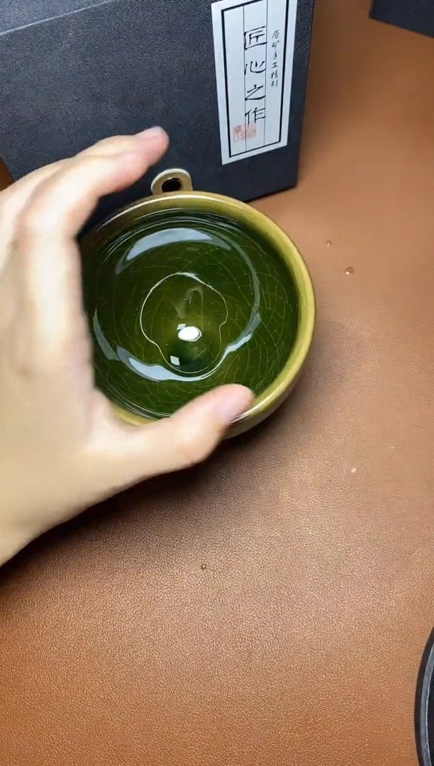 茶盏帝王绿 盏三疯建盏茶器
