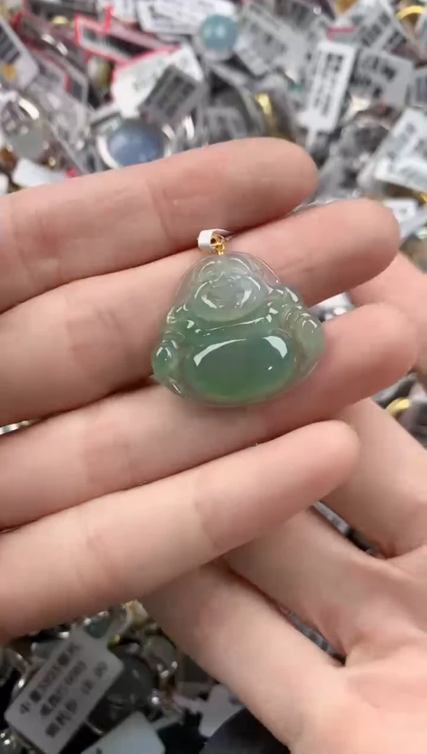 18K金镶嵌戒指翡翠4444----5