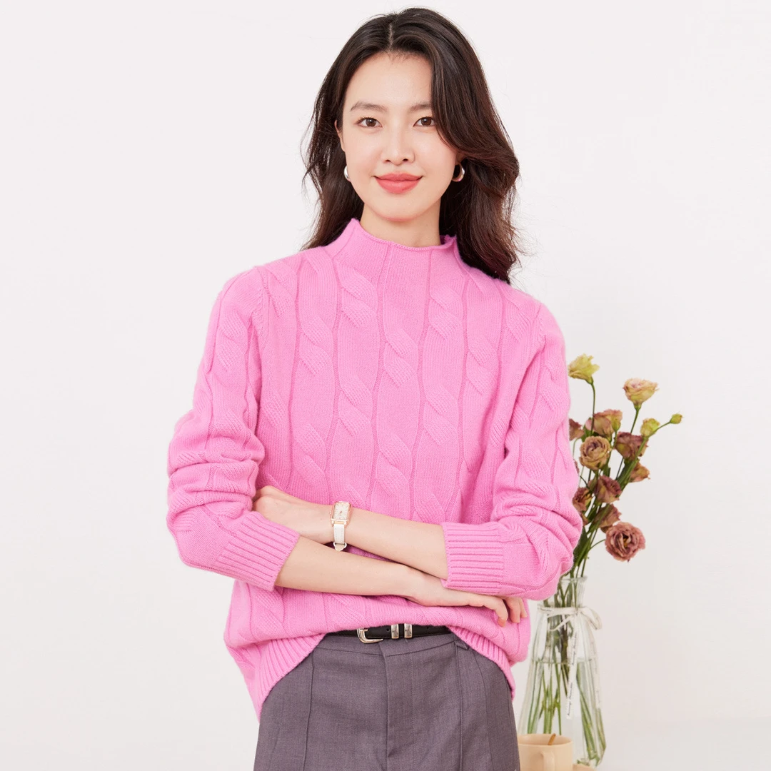 100%绵羊毛女式羊毛衫24DAK0947