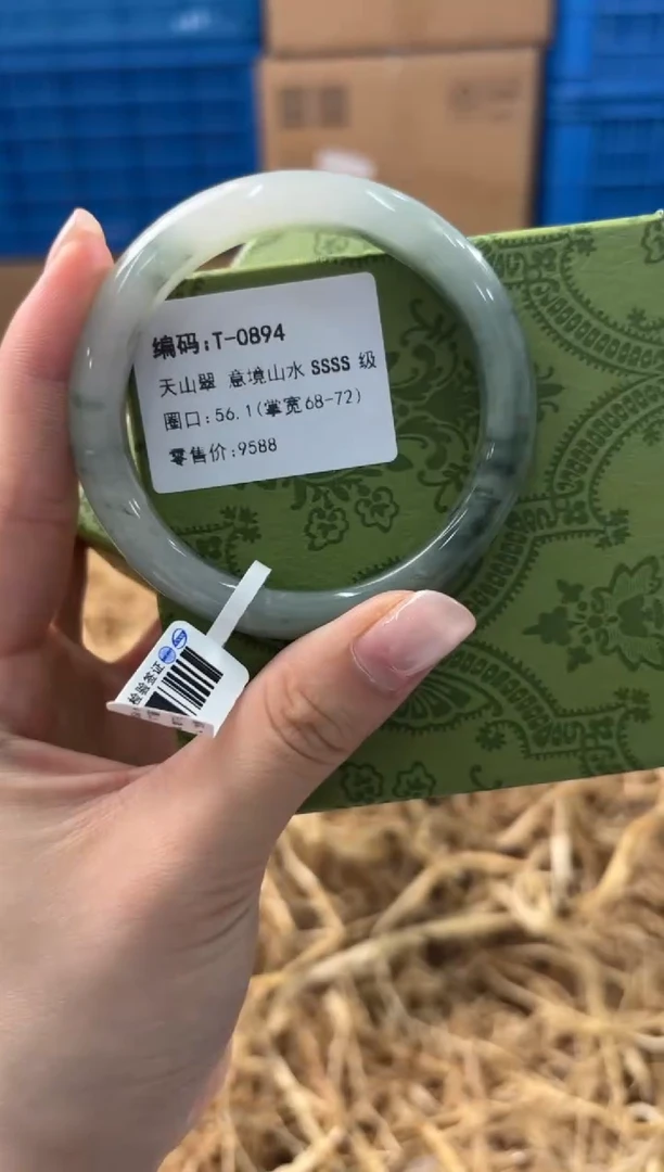 未镶嵌手镯石英质玉T-0894