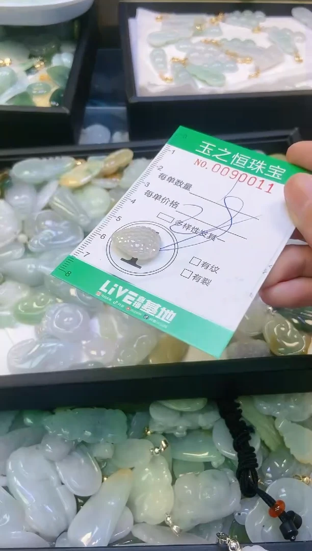 翡翠未镶嵌颈饰闪购0090011