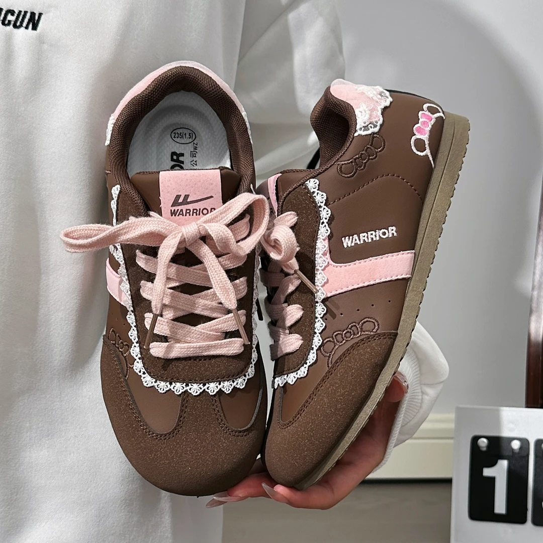 回力巧克力复古德训鞋女款秋季2025新款小众原创休闲百搭板鞋女鞋