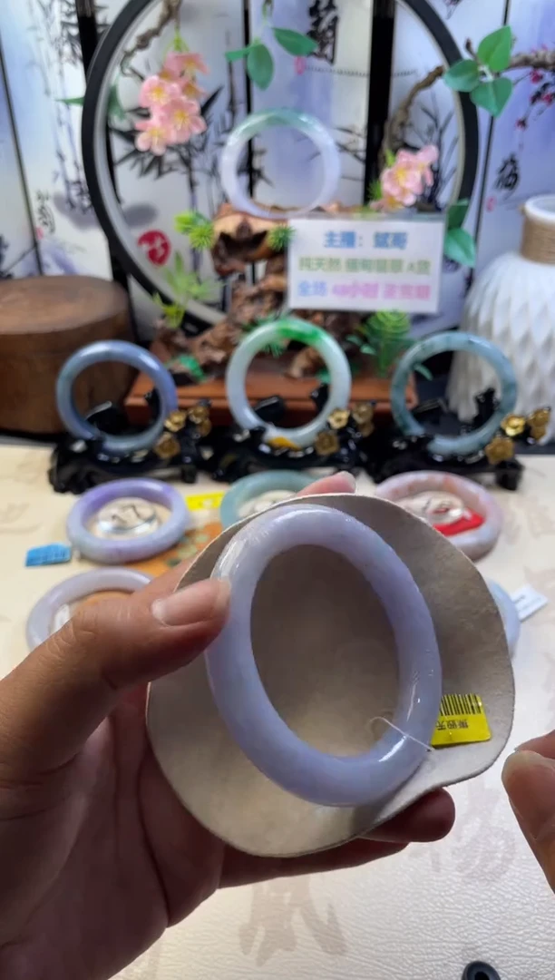 未镶嵌手镯翡翠正圈57