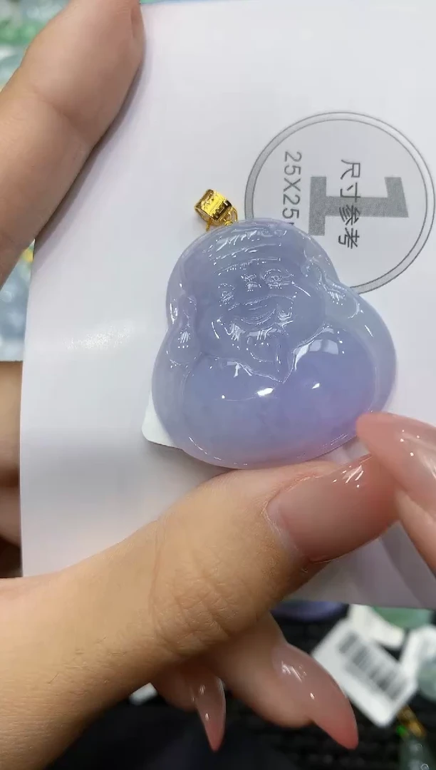 颈饰18K金镶嵌翡翠111111111111