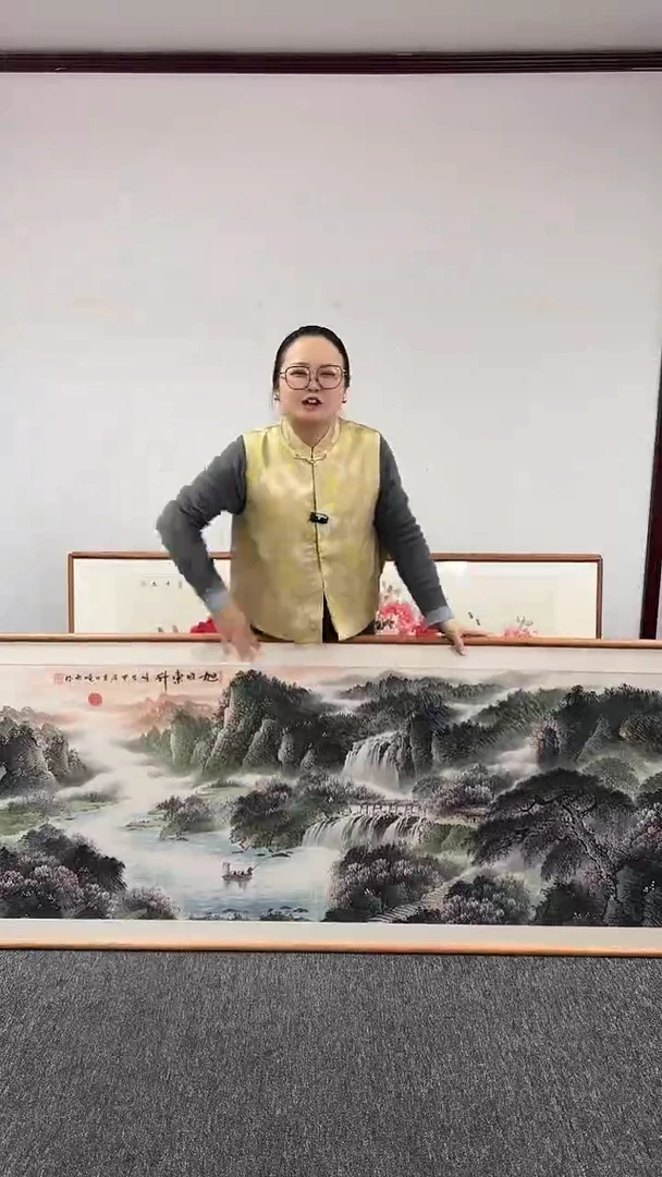 【闪购商品】国画旭日东升210*80绘画作品