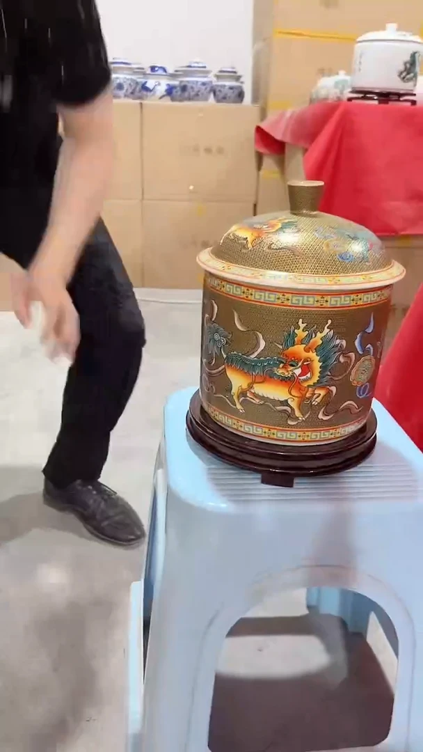 瓷片景德镇陶瓷存储罐