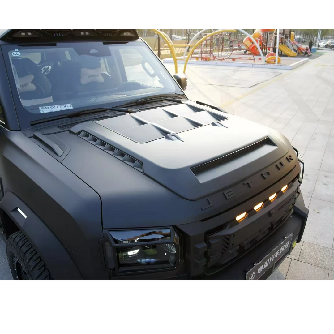 捷途旅行者星际战甲装饰车载改装配件机盖原厂