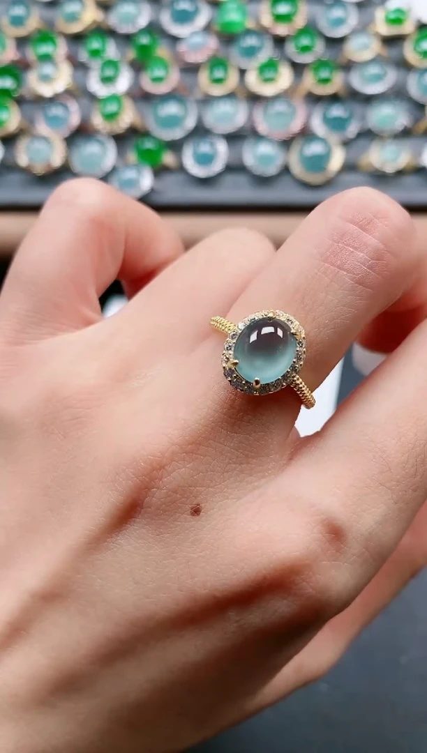 【闪购商品】翡翠戒指银S925镶嵌1111111