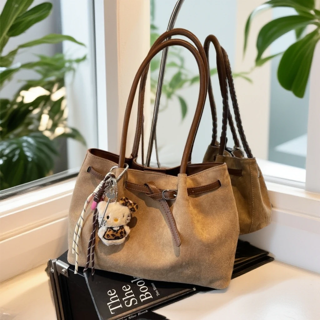 韩系腋下包包女款爆款2025新款秋冬复古时尚单肩包百搭通勤托特包