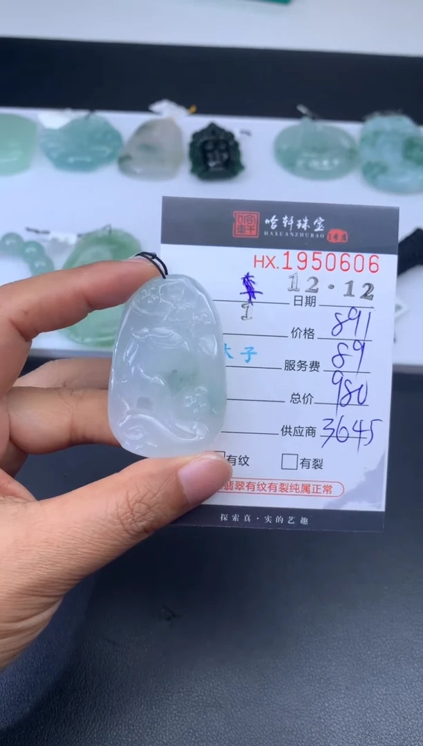 未镶嵌挂件翡翠风*哈轩 挂件1