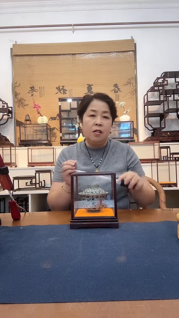 红酸枝木类玻璃罩584
