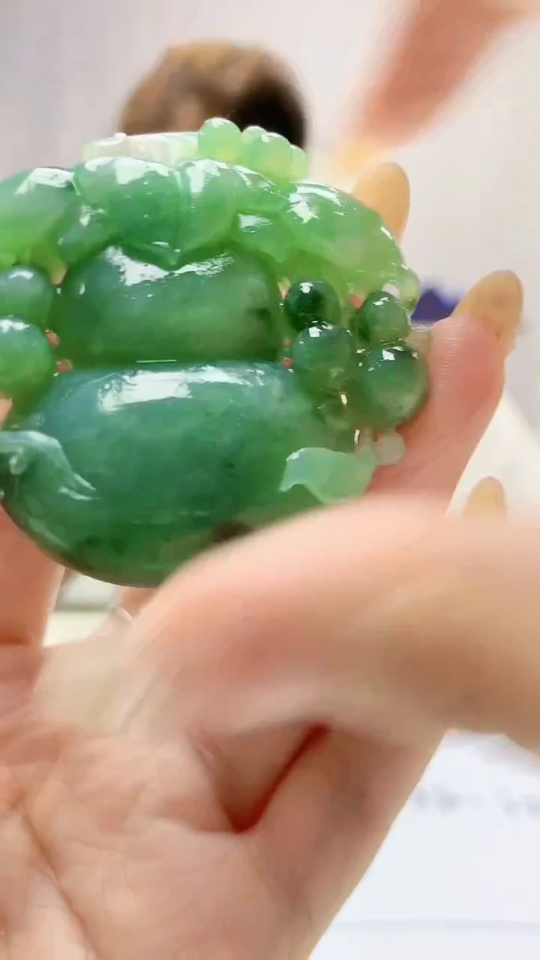 定制翡翠未镶嵌4868DD-毛货挂件47