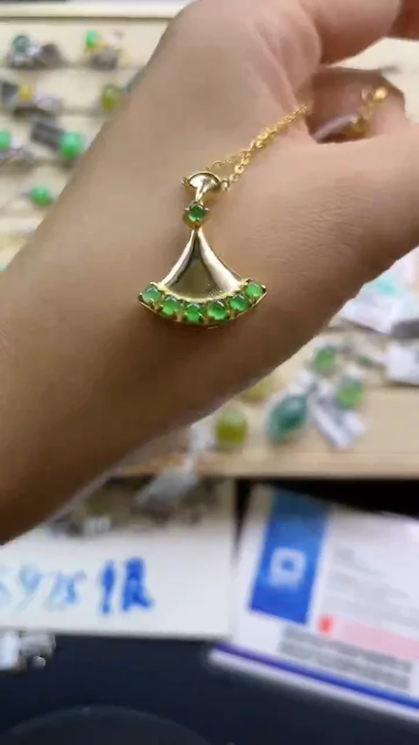 银S925镶嵌戒指翡翠翡翠 蛋面 银S925镶嵌