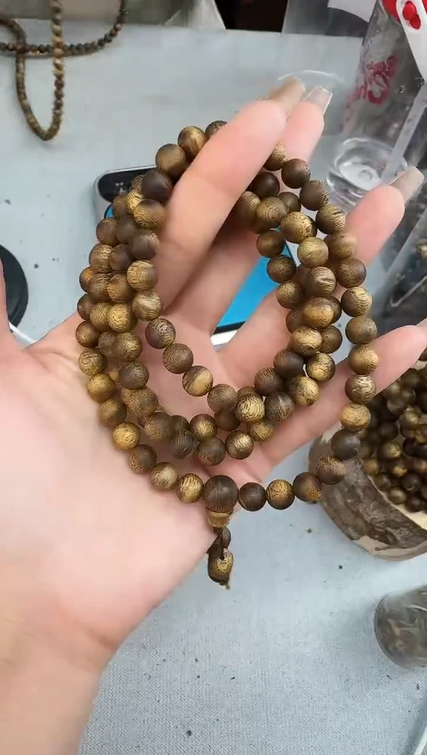 沉香手串0823陆河圆珠多圈多样性发一