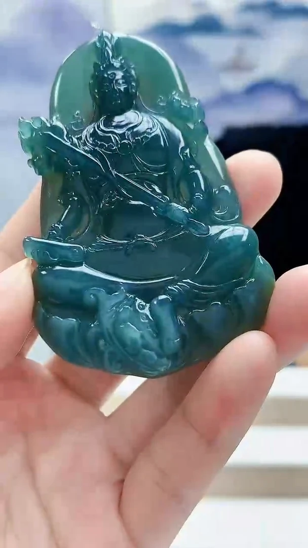 未镶嵌定制翡翠4688lr-毛货挂件175