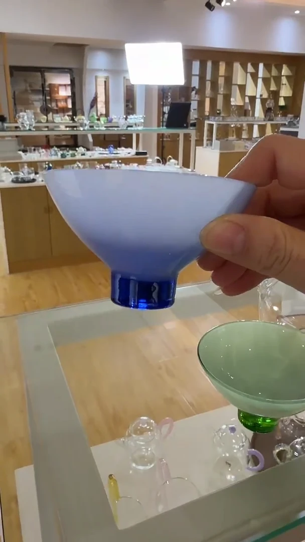 玉露白蓝主人杯